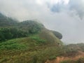 Scene and big rock on the top of mountain at Chaing mai, Thailand Royalty Free Stock Photo