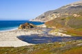 nature scene on monterey bay Royalty Free Stock Photo