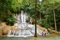 Nature Scenery of Sai Yok Noi Waterfall Royalty Free Stock Photo