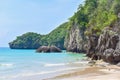 Nature Scenery of Thung Zang Bay in Chumphon Province