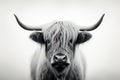 Scotland head cattle highland scottish animals farming nature horn cow mammal hairy Royalty Free Stock Photo