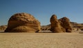 Nature sculpture in Wadi Al-Hitan aka Whales Valley, Egypt Royalty Free Stock Photo