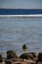 Nature.sea.pebble beach.wave.stones Royalty Free Stock Photo