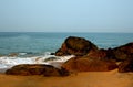 Nature Seascape with exotic Boulders at Kovalam Beach