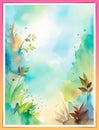 Nature and seasons theme for invitation, greeting card and celebration message. space for text. Royalty Free Stock Photo