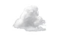 Nature single white cloud isolated on white background. Royalty Free Stock Photo