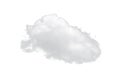Nature single white cloud isolated on white background. Royalty Free Stock Photo