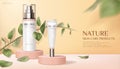 Nature skincare product ads