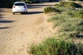 Dirt road along the coast