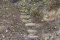 Nature stone stairs Royalty Free Stock Photo