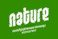 Nature style font design