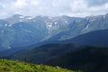 Carpathians. View of the Montenegrin ridge Royalty Free Stock Photo