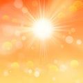 Nature Sunny Abstract Summer Background with Sun