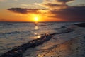 Nature sunset sea Royalty Free Stock Photo