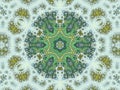 Nature themed fractal mandala