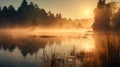 nature tourism lake sunrise landscape