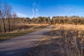 Nature Trail Panorama in Cedar Falls, Iowa Royalty Free Stock Photo