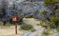 Nature trail sign Royalty Free Stock Photo