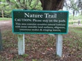 Nature trail Sign Royalty Free Stock Photo