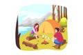 Nature, travelling, hiking, camping, tourism concept