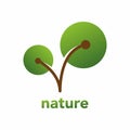 Nature tress icon for eco symbol