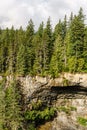 nature view from Brandywine Falls provincial park near Whistler British Columbia Canada Royalty Free Stock Photo