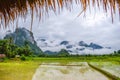 Good Morning at Vang Vieng, Laos Royalty Free Stock Photo