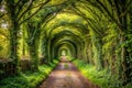 Nature Walk Tunnel in Stafford Royalty Free Stock Photo