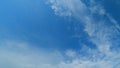 Nature weather blue sky. Beautiful cloud blue sky with clouds. Meteorology topic. Time lapse.