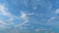 Nature weather blue sky. Beautiful cloud blue sky with clouds. Meteorology topic. Time lapse.