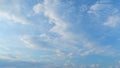 Nature weather blue sky. Beautiful cloud blue sky with clouds. Meteorology topic. Time lapse.