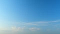 Nature weather blue sky. Beautiful cloud blue sky with clouds. Meteorology topic. Timelapse. Royalty Free Stock Photo
