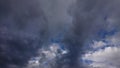 Nature Weather. Dark Rainy Heavy Storm Clouds Royalty Free Stock Photo
