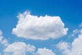 Nature white cloud on blue sky background in daytime Royalty Free Stock Photo