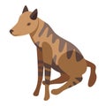 Nature wild dog icon isometric vector. Animal mammal