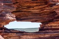 Nature Window - Kalbarri National Park - Australia Royalty Free Stock Photo