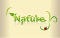 Nature word art Royalty Free Stock Photo