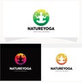 Nature Yoga Logo Design Template