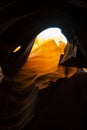 Natures Abstract Canyon Pyramid through a Window