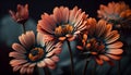 natures beauty showcased in colorful flower family ,generative AI