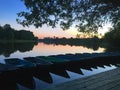 Natures Moscow boating boats river Russian nature Royalty Free Stock Photo