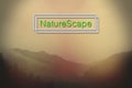 Naturescape Graphic Design Photography or Typography over the Modern Mountains Royalty Free Stock Photo
