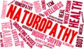 Naturopathy Word Cloud Royalty Free Stock Photo
