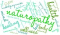Naturopathy Word Cloud Royalty Free Stock Photo