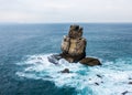 Nau dos Corvos crows, a rocky whim of the sea