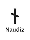 Naudiz of Runes alphabet