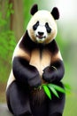 Naughty animal of endangered nature, cute panda Royalty Free Stock Photo