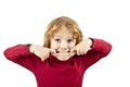 Naughty child face Royalty Free Stock Photo