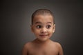 Naughty indian baby amaze and smile Royalty Free Stock Photo