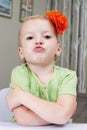 naughty little girl Royalty Free Stock Photo